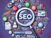 DALLE 2025 01 14 16.40.06 A professional and visually engaging illustration representing keywords for SEO. The image features a magnifying glass focusing on a tag cloud of keyw