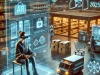 DALLE 2025 01 30 22.10.40 A futuristic vision of e commerce in 2025. The image features a high tech shopping environment with augmented reality AR product displays voice ass
